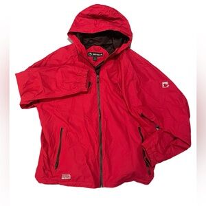 Mens Dri Duck 5335 Torrent Waterproof Hooded  Zip Jacket Coat Red XL